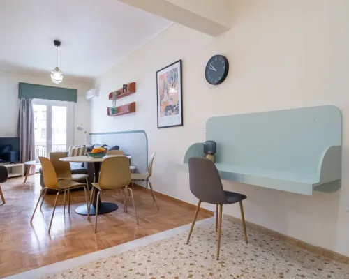 Living room and office table